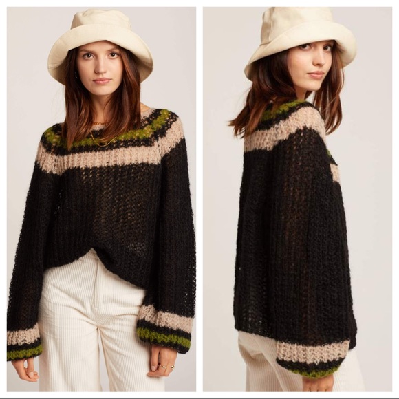 Free People Sweaters - Free People Reach For The Stars Sweater in Black